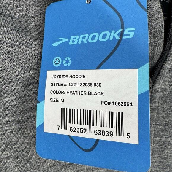 Brooks hoodie  womens medium M gray joyride running athletic outdoors trail - Picture 2 of 6